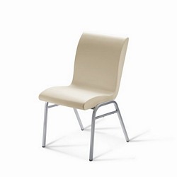 Chrome chair upholstered in choice of fabric