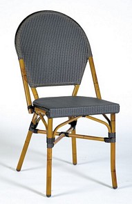 Weave stacking sidechair available in beige, burgundy, grey and black