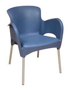 Stacking sidechair available in various colours