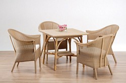 Lloyd Loom square table available in natural