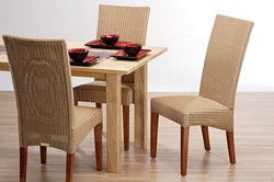 Lloyd Loom Dining Chair available in natural and brown wash