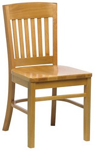 Wood chair in choice of wood polish
