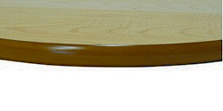 Table top in wood veneer with polished edge, 18mm and 25mm thickness