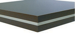Silverline table top, 'sandwich' style, 50mm - 62mm thickness, various colours and sizes