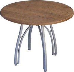 Robina wood top table with aluminium or grey legs