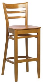 Wood stool in choice of wood polish